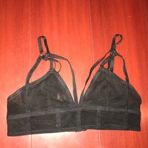 Black bralette top